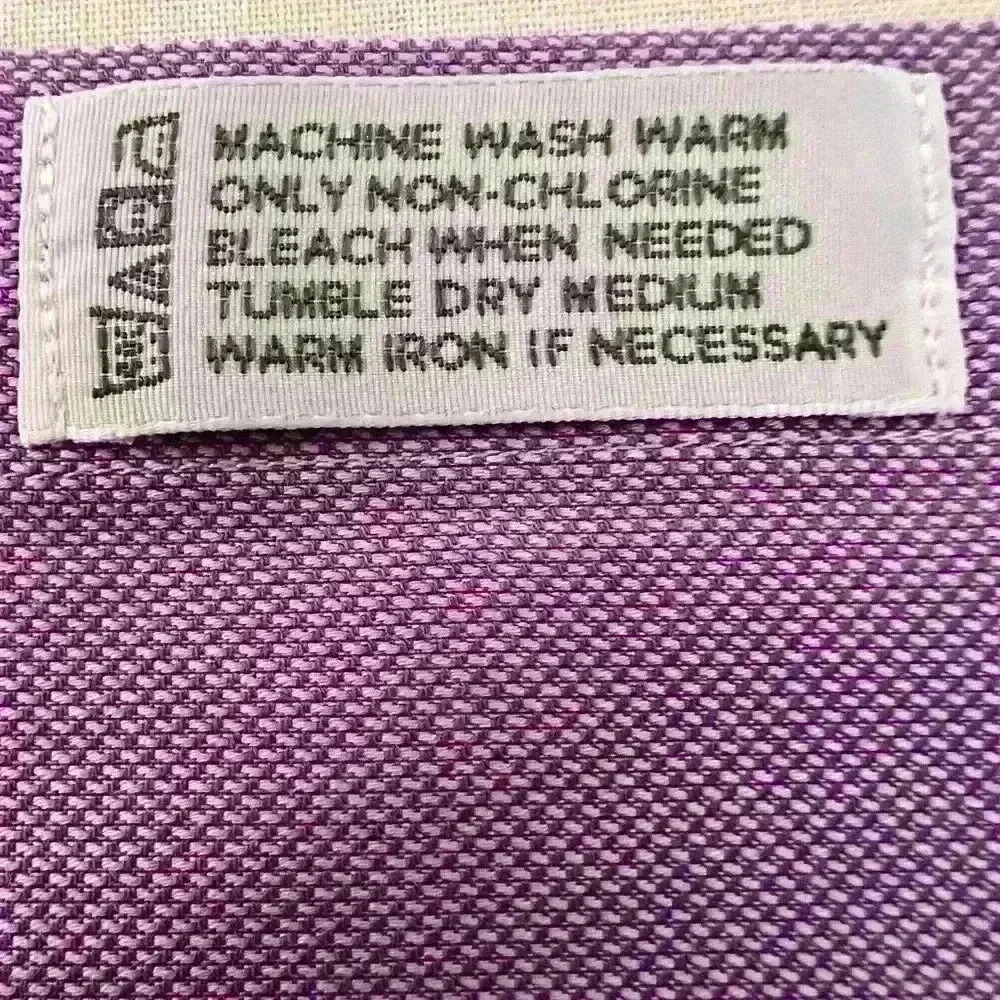 Kirkland Lavender Dress Shirt. Size 18-36 - Picture 7 of 7
